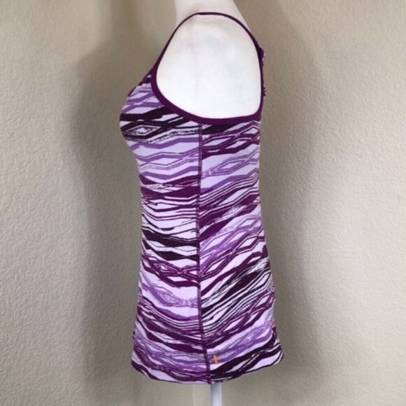 Lucy Purple Built In Bra Racer back Workout Tank Size XS - Picture 2 of 6